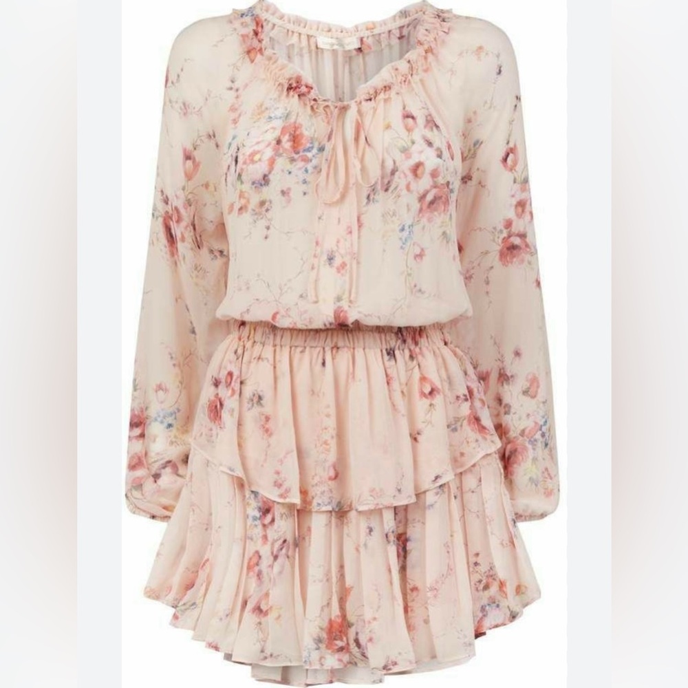 LoveShackFancy Popover Silk Dress